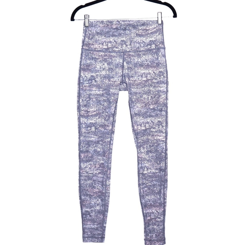 LULULEMON Wunder Under High-Rise Tight 28" Frozen Alpine White Multi Women's 4